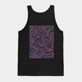 Cute Halloween Wavy Liquid Lines Tank Top